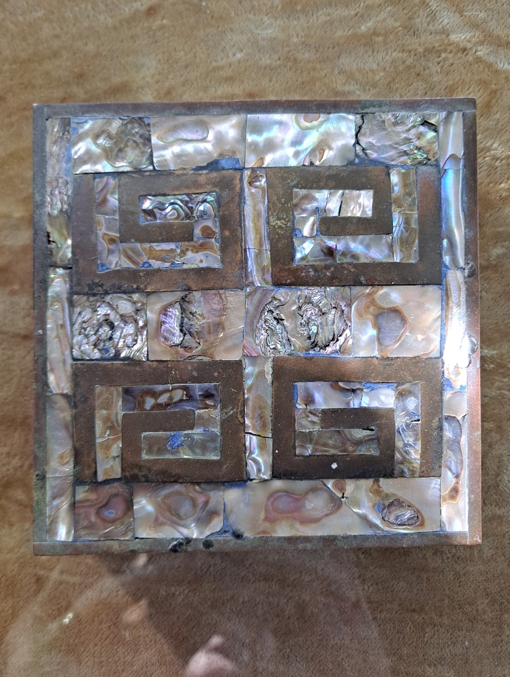 Vintage Mother of Pearl Trinket Box